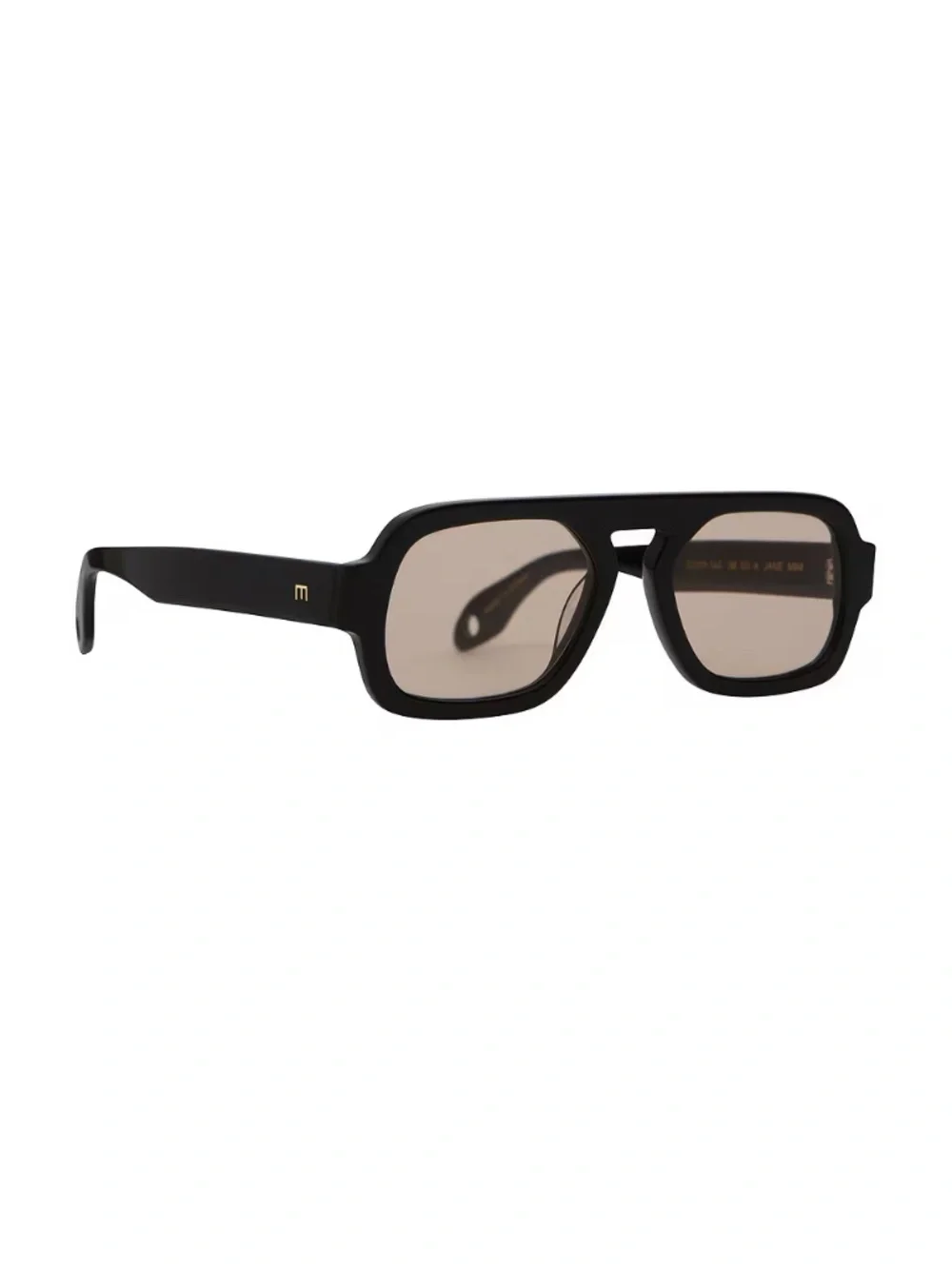 Elisa Johnson Jane Mini in Gloss Black Lens Sunglasses w/ Case